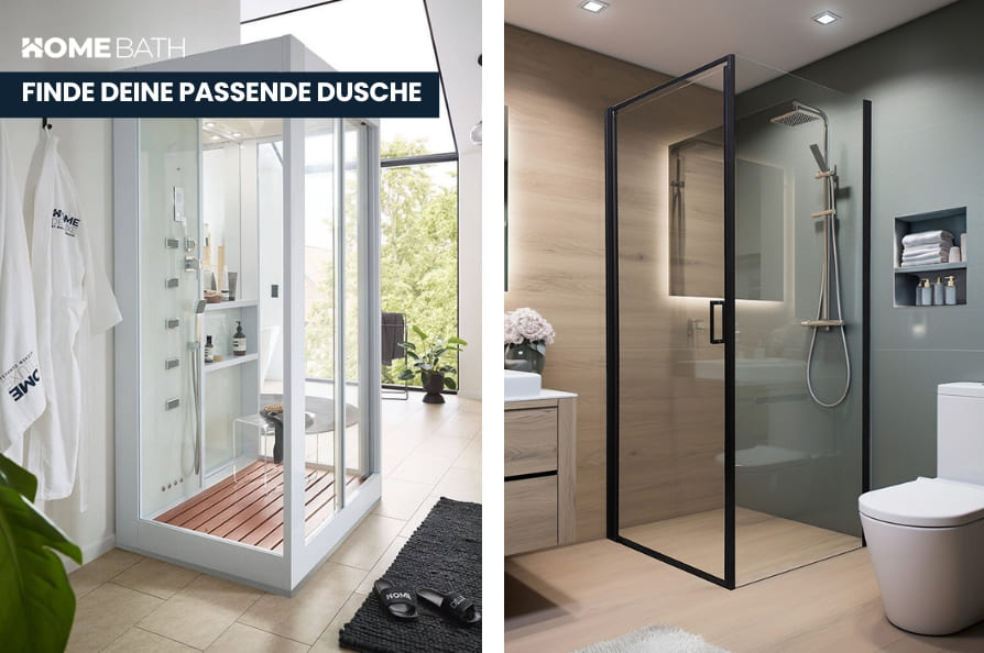 Dampfdusche vs. Duschkabine