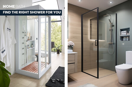 Steam shower vs. shower cubicle