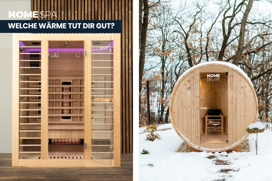Infrarotkabine vs. Sauna